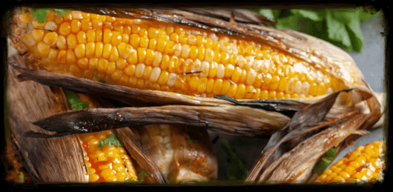 grilled corn.