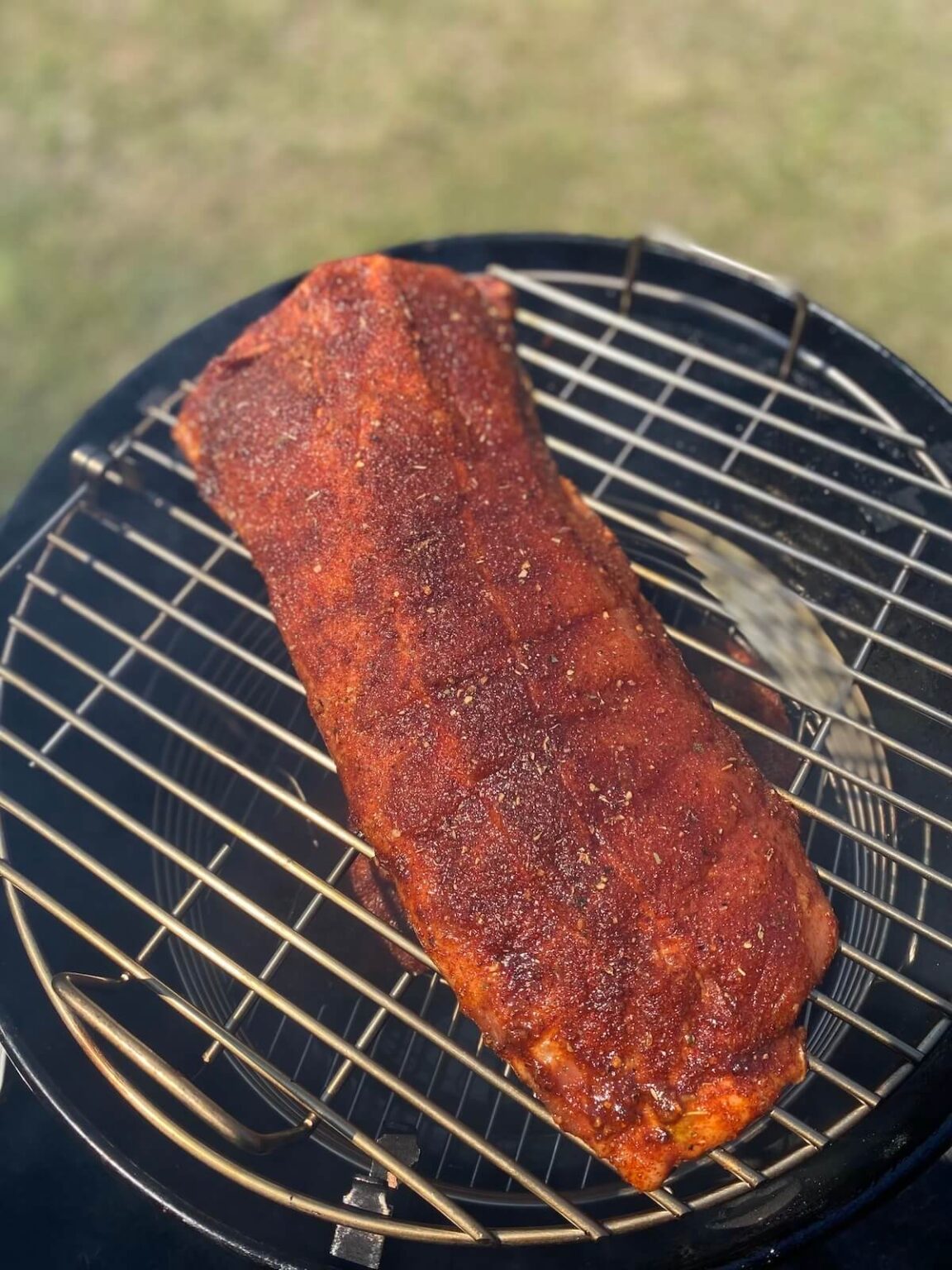 Smoked Mustard Dry Rub Ribs