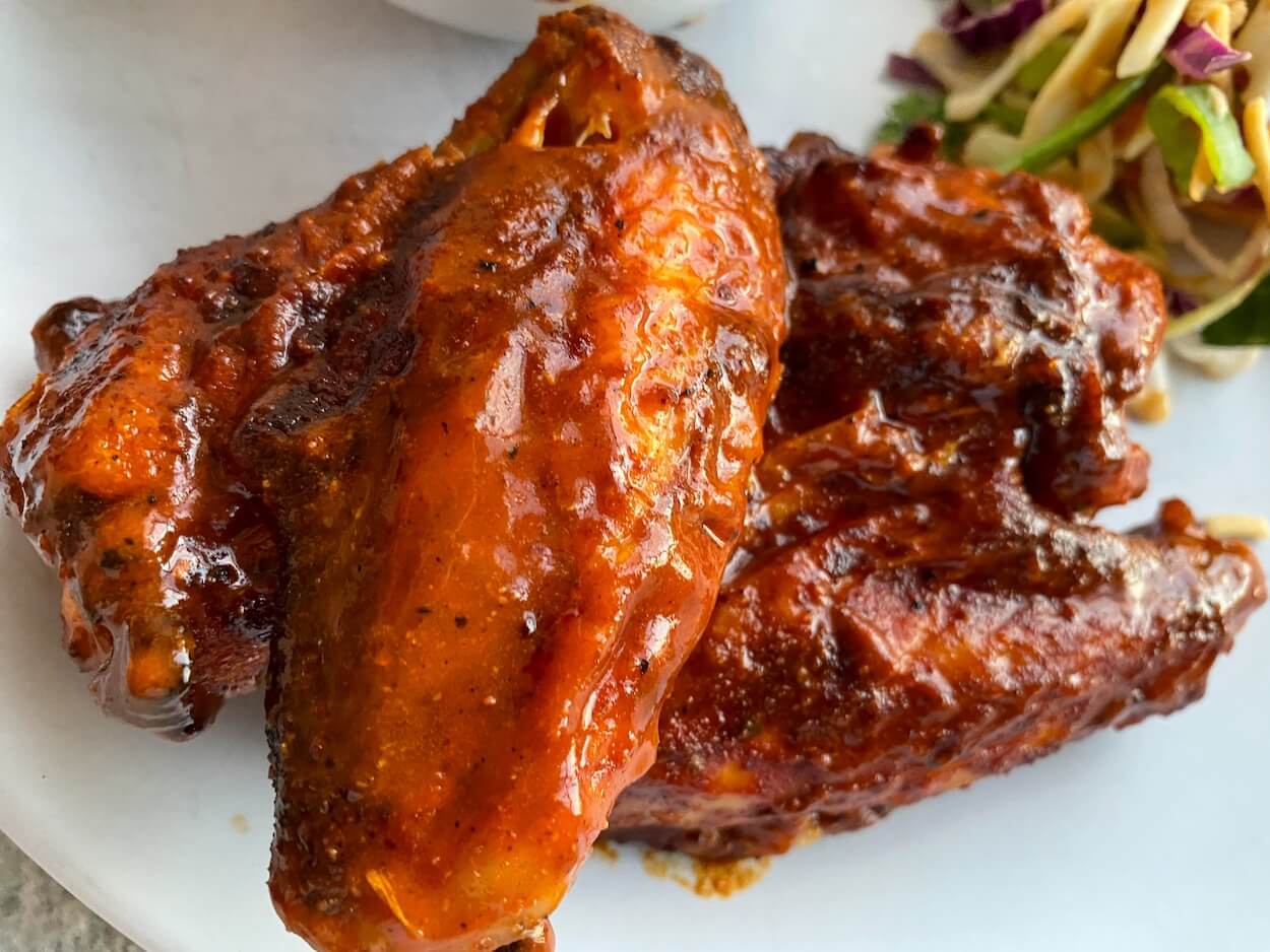 Smoked Buffalo Wings Recipe With Blue Cheese Dip