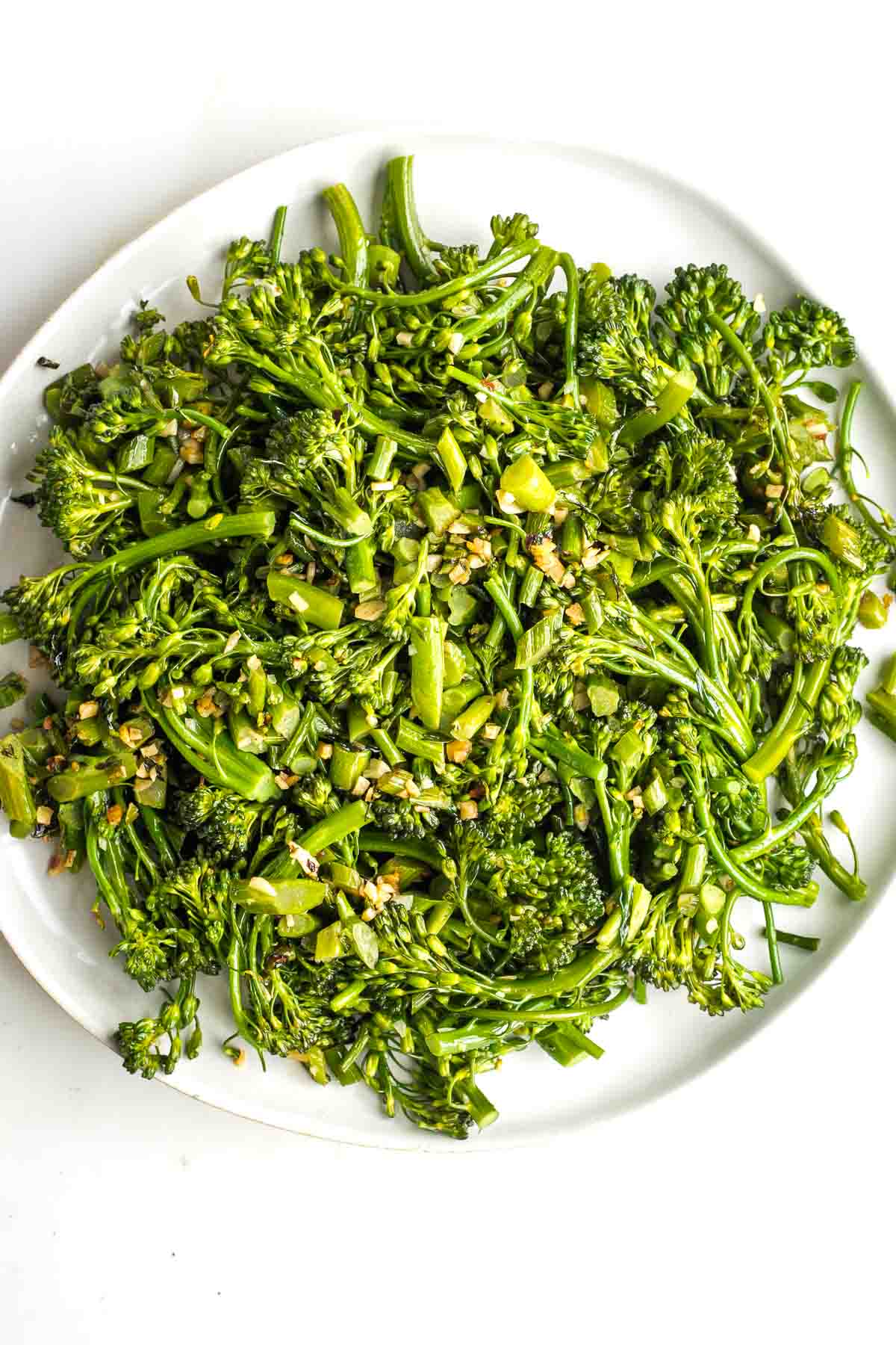 sauteed broccolini and garlic.