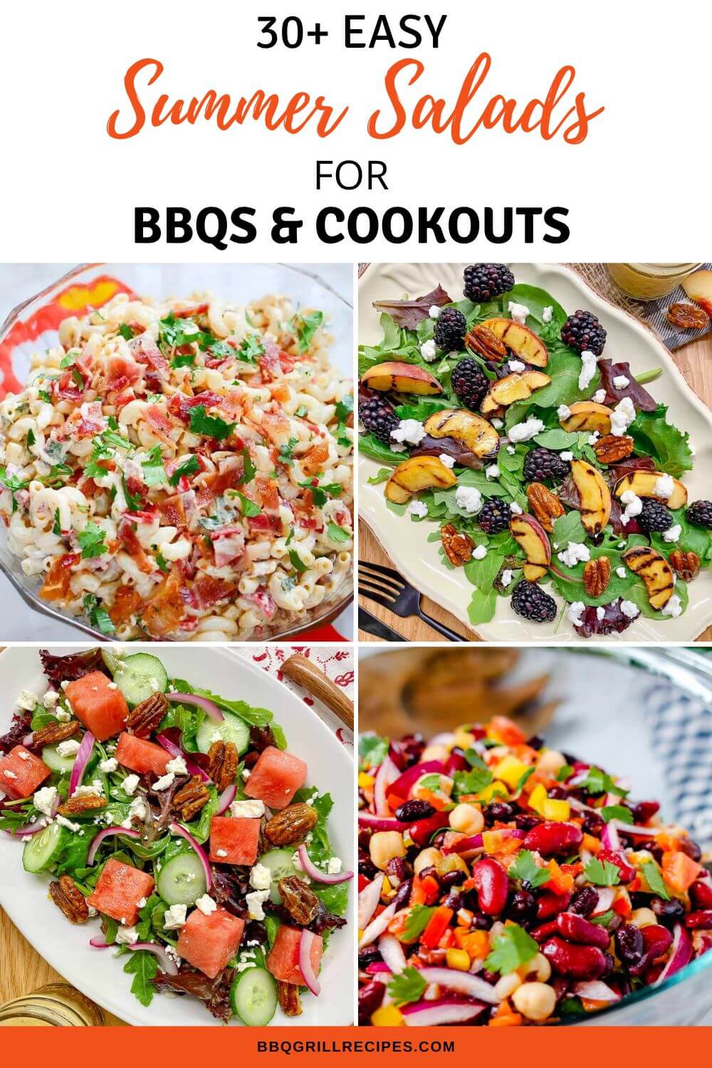 30 easy summer salads for bbqs and cook outs.