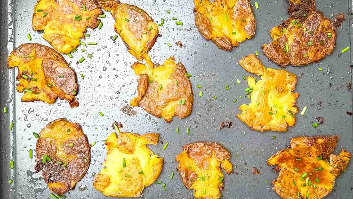 smoked smashed potatoes.